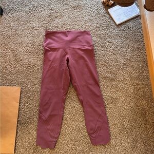 Pink High-Waisted Leggings